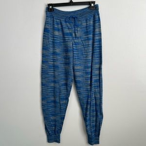 Missoni Size 44 (8) • Blue Knit Jogger Stripe Pants.